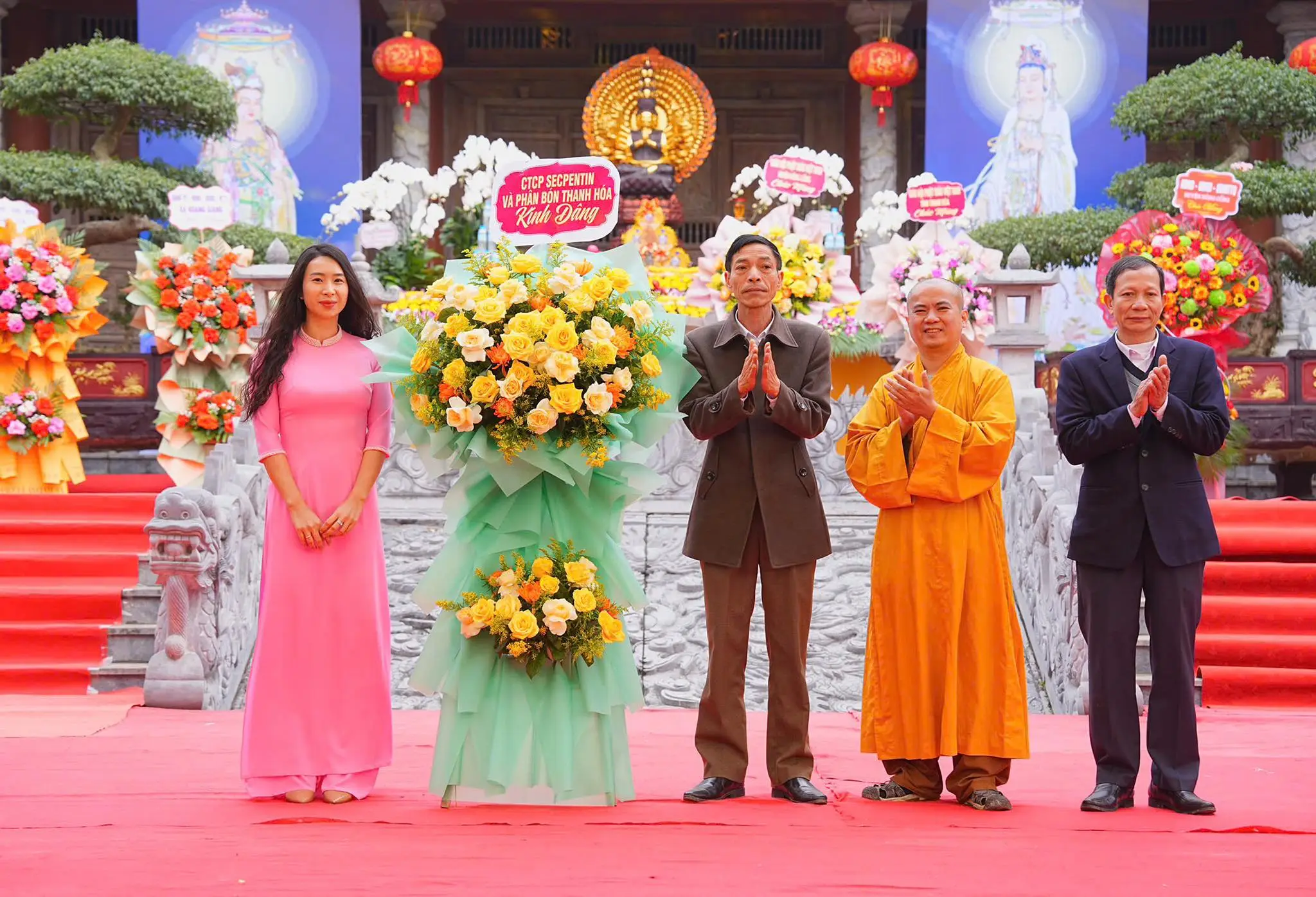 Công ty CP Secpentin và Phân bón Thanh Hóa tham dự lễ hội Quan Âm truyền thống tại chùa Vĩnh Thái năm 2025